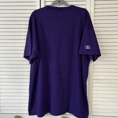 Vintage Russell Athletic NuBlend Henley Shirt Purple Mens XXL Blank 2000s Y2K