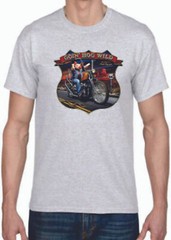 Adult DryBlend® T-Shirt – ( GO’IN HOG WILD – BIKER / CHOPPER)