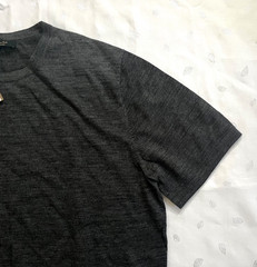 NWT $99 Massimo Dutti Wool lyocell blend Tee Shirt in Dark Gray Men’s Size M