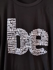 BE Uni-Sex Black T-Shirt, Small