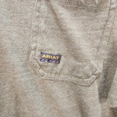 Ariat Rebar Men’s T-Shirt Cotton Strong Short Sleeve Pocket Large Green Workwear