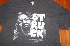STRUCK Movie SHIRT Large Gray Short Sleeve Cotton Poly Blend Salt Lake Portland