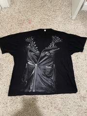 Vintage Lady Gaga Born This Way Shirt, Size 2XL, Black, Leather Jacket