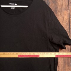 Lacoste Men’s Underwear Base Layer T-Shirt short Sleeve XXL Black