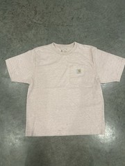 Carhartt Men’s Gray Logo Pocket Crew Neck Short Sleeve Cotton T-Shirt Regular