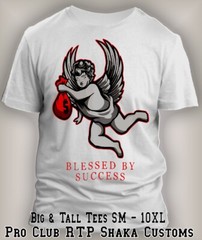 8XL Greystone Big Size Tee Shirt Blessed By Success Angel Sneaker T Streetwear