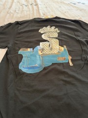 NEW Stussy Black “Tuff Stuff Vice/ Diamond Plate Tshirt Size MED