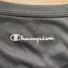 CHAMPION Mens Double Dry Shirt Short Sleeve Moisture Wicking Size M Black