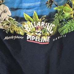 Billabong Pro Pipeline Hawaii T Shirt Men’s Large Blue Graphic Surf Tee