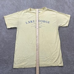 Lake George New York T-Shirt ComfortWash Short Sleeve Mens Medium Rowing