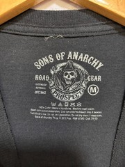 Sons Of Anarchy Mens Shirt Black Flame Reaper Logo Graphic Print Tee Size Medium