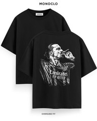 Vintage Football Legend Illustration Graphic Tee Streetwear Art Top