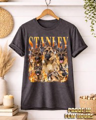 Custom Dog Photo Comfort Tee Personalized Pet Picture Shirt