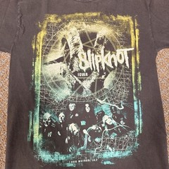 Vintage 2001/2002 Slipknot Des Moines Iowa Sm Double Sided Graphic Tee Black