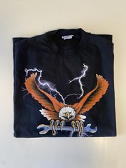 Vintage Snap-on Tools Eagle Shirt 1990s Made In USA Lightning XXL Single Stitch