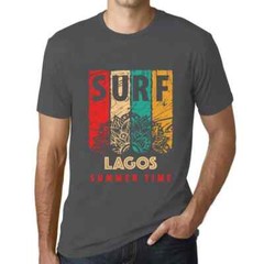 Men’s Graphic T-Shirt Summer Time Surf In Lagos Eco-Friendly Limited Edition