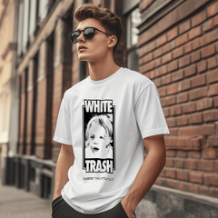 White Trash BMX Snowboard Skateboard T Shirt M L XL