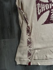 Vintage West Coast Choppers Jesse James Work Wear Thermal Beige Size L