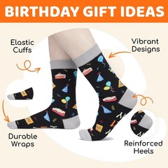 50th Birthday Gifts for Him – Her Socks for 50 Year Old Women Men Male, Happy…