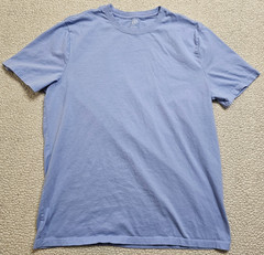 Gap Shirt Men’s Large Light Blue Short Sleeve Crew Blank Light Weight Used Good