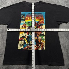 Vintage Marvel Mad Engine Super Heroes Secret Wars Comic T-Shirt Mens XL Black