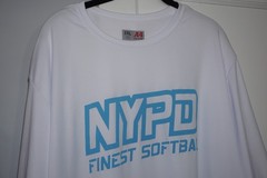 NYPD Finest Softball A4 Athletic T-Shirt Mens Size 2XL NY NYC Police Dept Sport