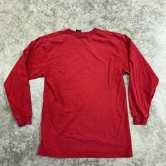 Starter Shirt Mens Medium Red Long Sleeve Athletic Graphic Logo Vintage Style