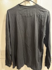 Left Coast Tee Long Sleeve Shirt Men’s L Black Solid