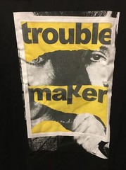 men’s 3XL tailored Creation black trouble maker T-shirt New Soft Material