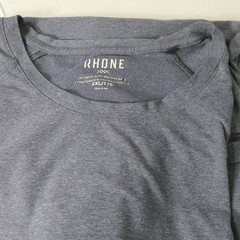 Rhone Reign Men’s T-Shirt Blue XXL Performance Athletic Anti-Odor UPF50+ US Made