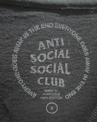 Anti Social Social Club Door Dash Exclusive ASSC T Shirt – Men’s Size Small
