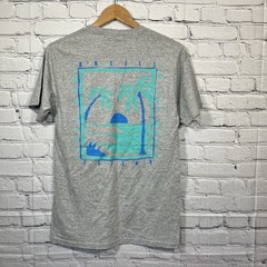 O’Neill Modern Fit T-Shirt Mens Small Gray Front/Back Graphic Logo Surf Beach
