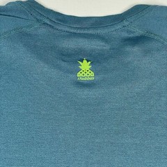 Chubbies T-Shirt Blue Short Sleeve Polyamide Rear Pineapple Logo Adult Medium