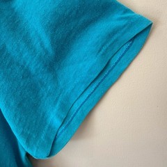 Vtg 1990 Harley Davidson 3D Emblem T Shirt XL Eagle Single Stitch Teal USA Made