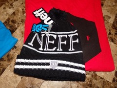 NEW MIXED lot of 10 Men’s Neff SKATEBOARD/STREETWEAR T-Shirts + Beanie WHOLESALE