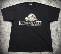 Vintage 1999 Screwball Y2K Promo T Shirt Tommy Boy Records Hip Hop Rap XL