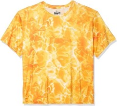 HABIT Mens XL Bohannon Creek Performance Fishing Short Sleeve Orange Tee Shirt