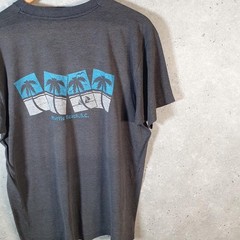 Vintage Myrtle Beach South Carolina USA 90s Single Stitch T-Shirt Men Large Grey