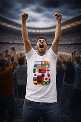 World Cup 2026 Soccer Shirt, Unisex Fan Apparel for Match Days & Travel