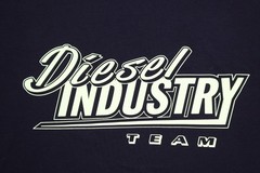 Diesel T-Diego Just K45 Mens T-Shirt Black Neon Size L Cotton 80$ Crew Neck S/S