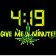 4:19 Give Me A Minute Funny Stoner Pot Weed 420 New Mens T-shirt Size XXXL