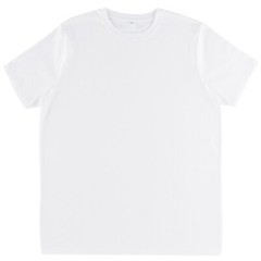 Men Women Unisex 100% Organic Cotton Combed White Black T-Shirt