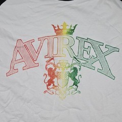 Avirex Vintage Men’s Size Extra Large XL Long Sleeve Rasta Logo Shirt New Flaws
