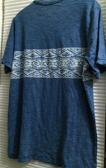 Indigo Jacard Chest Stripe Tee XL Tall NWT Tee