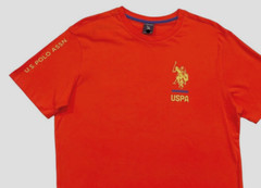 Men US Polo Assn Big Player USPA Logo Short Slev. Crewneck Classic Tee T Shirt L