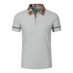 Men’s premium summer polo shirt, quick drying, breathable, casual, business fash