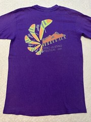 Vintage 1980s 80s 1989 Telluride Colorado Hang Gliding Festival Neon T-Shirt S M