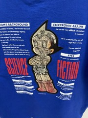 Vintage Japanese Rare Astro Boy Might Atom 3D Holographic Tee Size L