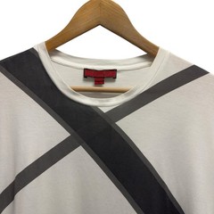 Burberry Sport Men’s XL White/Black Nova Check Plaid Cotton T-Shirt Portugal euc