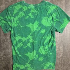 Rick and Morty Men’s Small tie dye graphic tee green EUC adult swim